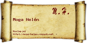 Moga Helén névjegykártya